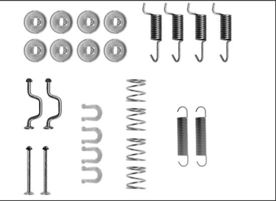 HELLA PAGID Комплектующие, стояночная тормозная система 8DZ 355 206-151